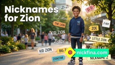 Nicknames for Zion