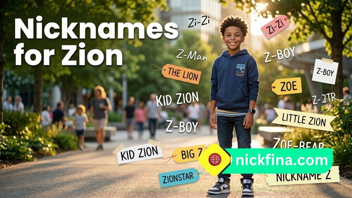 Nicknames for Zion